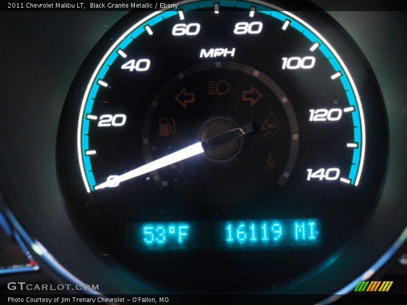 Black Granite Metallic / Ebony 2011 Chevrolet Malibu LT