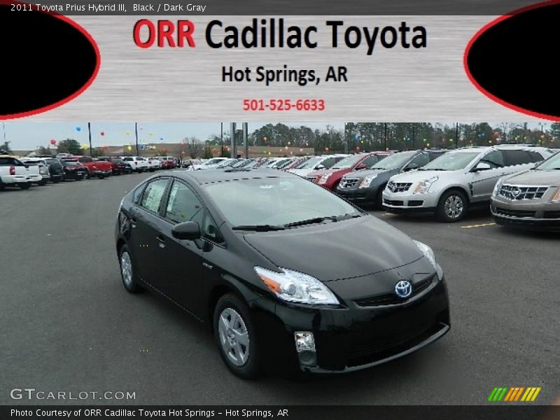 Black / Dark Gray 2011 Toyota Prius Hybrid III