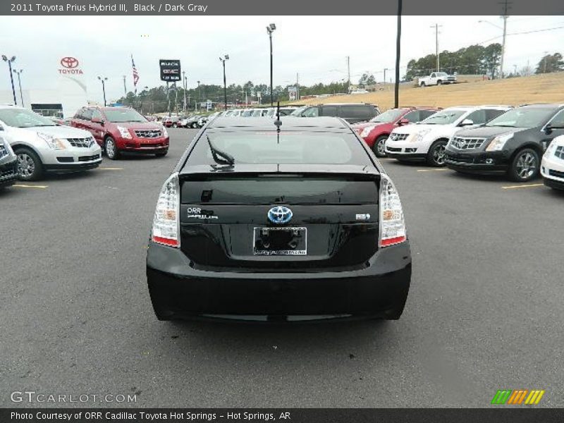 Black / Dark Gray 2011 Toyota Prius Hybrid III