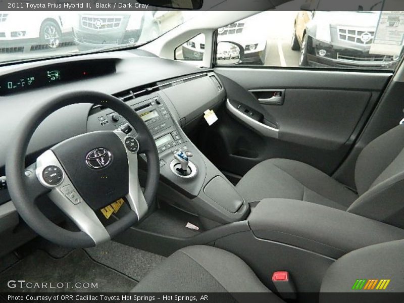  2011 Prius Hybrid III Dark Gray Interior