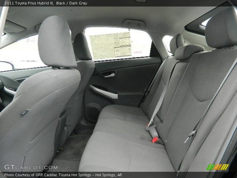  2011 Prius Hybrid III Dark Gray Interior
