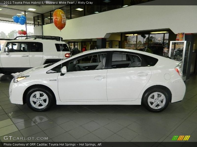 Blizzard White Pearl / Misty Gray 2011 Toyota Prius Hybrid II