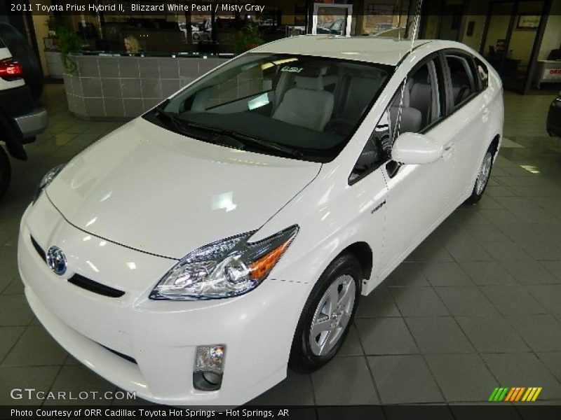 Blizzard White Pearl / Misty Gray 2011 Toyota Prius Hybrid II