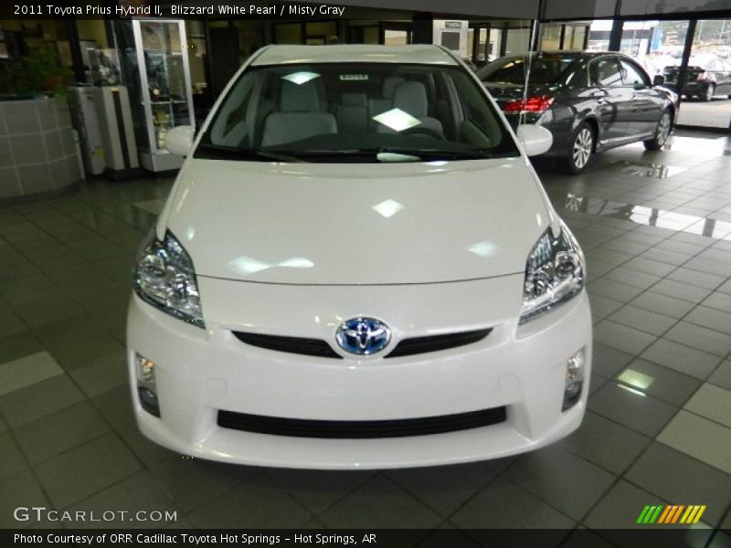 Blizzard White Pearl / Misty Gray 2011 Toyota Prius Hybrid II