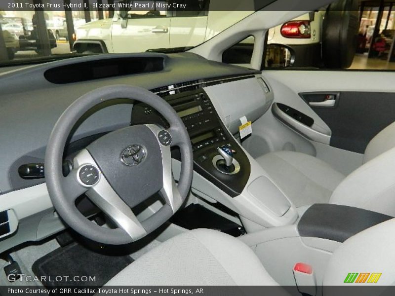 Blizzard White Pearl / Misty Gray 2011 Toyota Prius Hybrid II