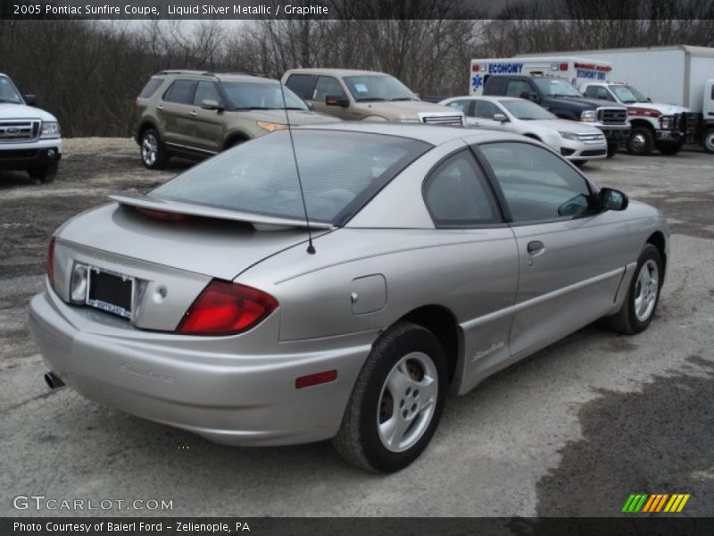 Liquid Silver Metallic / Graphite 2005 Pontiac Sunfire Coupe