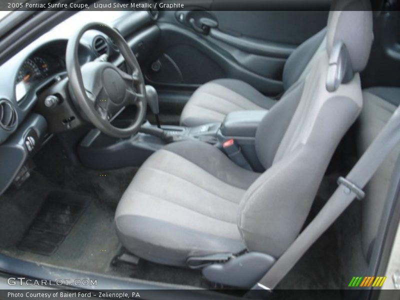 Liquid Silver Metallic / Graphite 2005 Pontiac Sunfire Coupe