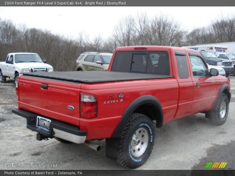 Bright Red / Ebony/Red 2004 Ford Ranger FX4 Level II SuperCab 4x4