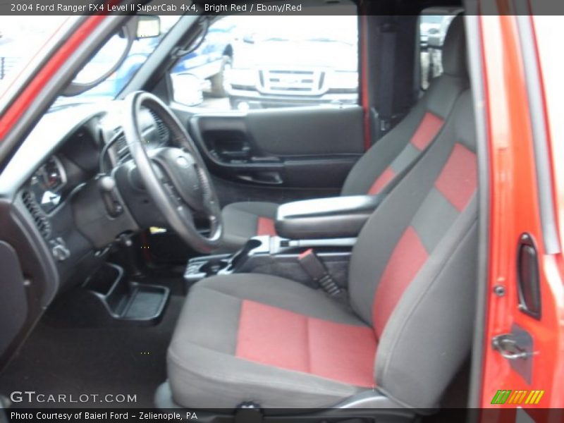 Bright Red / Ebony/Red 2004 Ford Ranger FX4 Level II SuperCab 4x4
