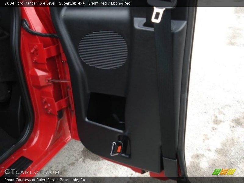 Bright Red / Ebony/Red 2004 Ford Ranger FX4 Level II SuperCab 4x4
