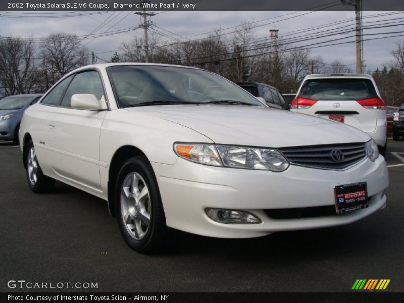 Diamond White Pearl / Ivory 2002 Toyota Solara SLE V6 Coupe