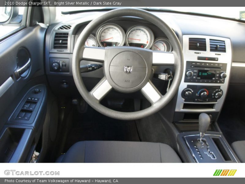 Bright Silver Metallic / Dark Slate Gray 2010 Dodge Charger SXT