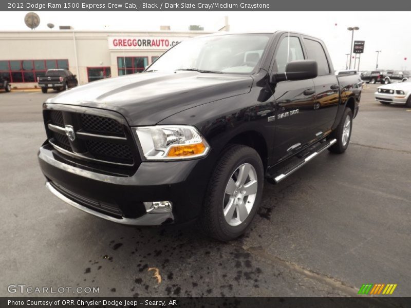 Black / Dark Slate Gray/Medium Graystone 2012 Dodge Ram 1500 Express Crew Cab