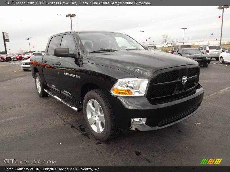 Black / Dark Slate Gray/Medium Graystone 2012 Dodge Ram 1500 Express Crew Cab