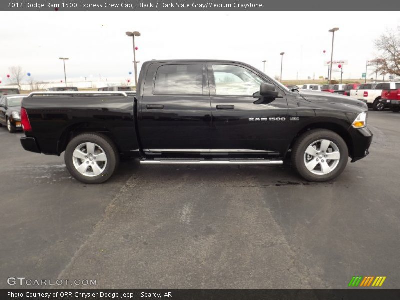 Black / Dark Slate Gray/Medium Graystone 2012 Dodge Ram 1500 Express Crew Cab