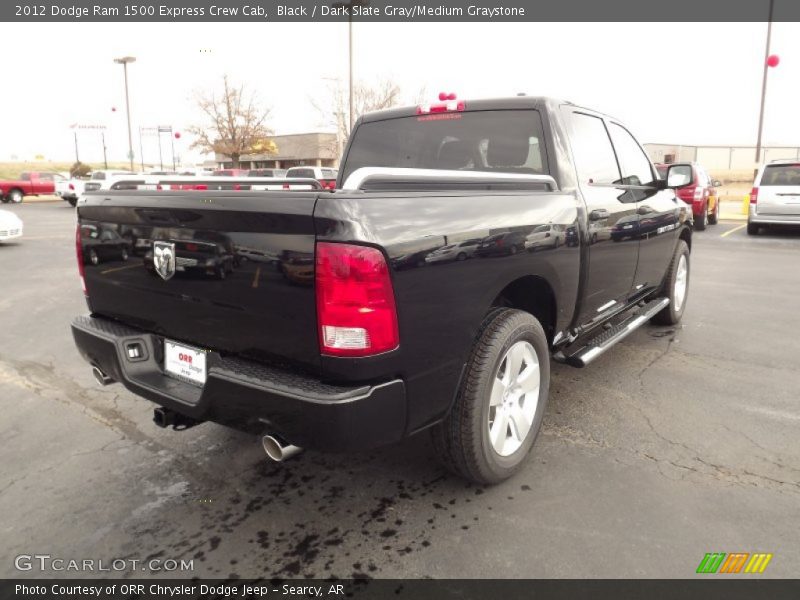 Black / Dark Slate Gray/Medium Graystone 2012 Dodge Ram 1500 Express Crew Cab