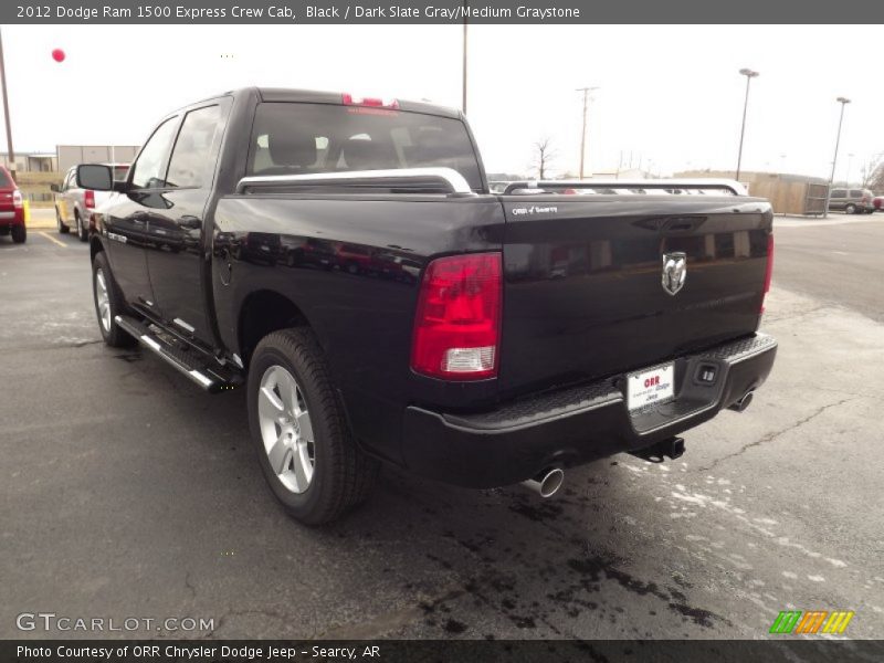 Black / Dark Slate Gray/Medium Graystone 2012 Dodge Ram 1500 Express Crew Cab