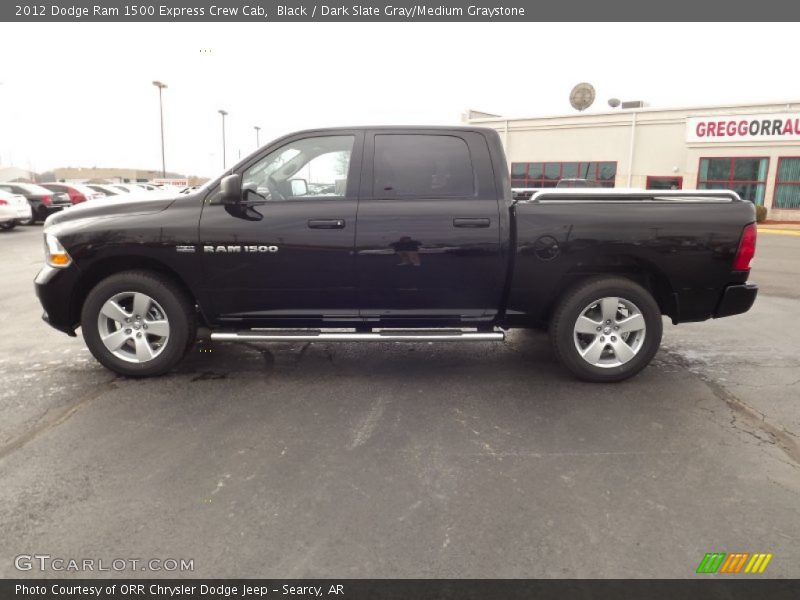 Black / Dark Slate Gray/Medium Graystone 2012 Dodge Ram 1500 Express Crew Cab