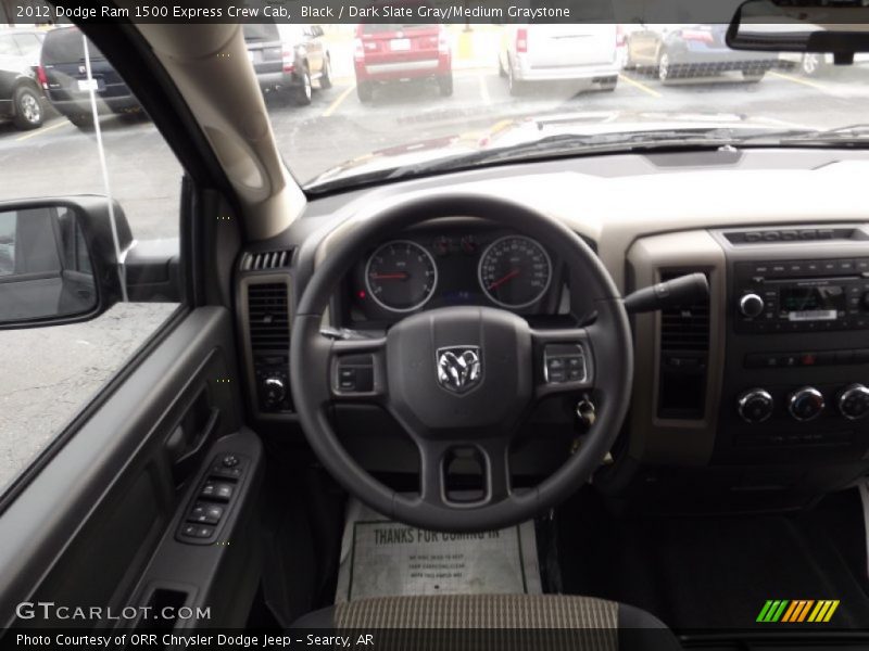 Black / Dark Slate Gray/Medium Graystone 2012 Dodge Ram 1500 Express Crew Cab