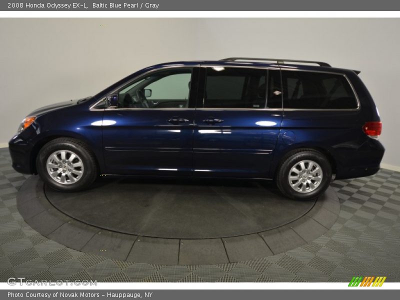 Baltic Blue Pearl / Gray 2008 Honda Odyssey EX-L