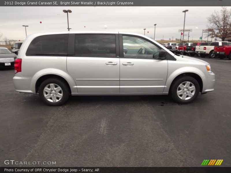 Bright Silver Metallic / Black/Light Graystone 2012 Dodge Grand Caravan SE