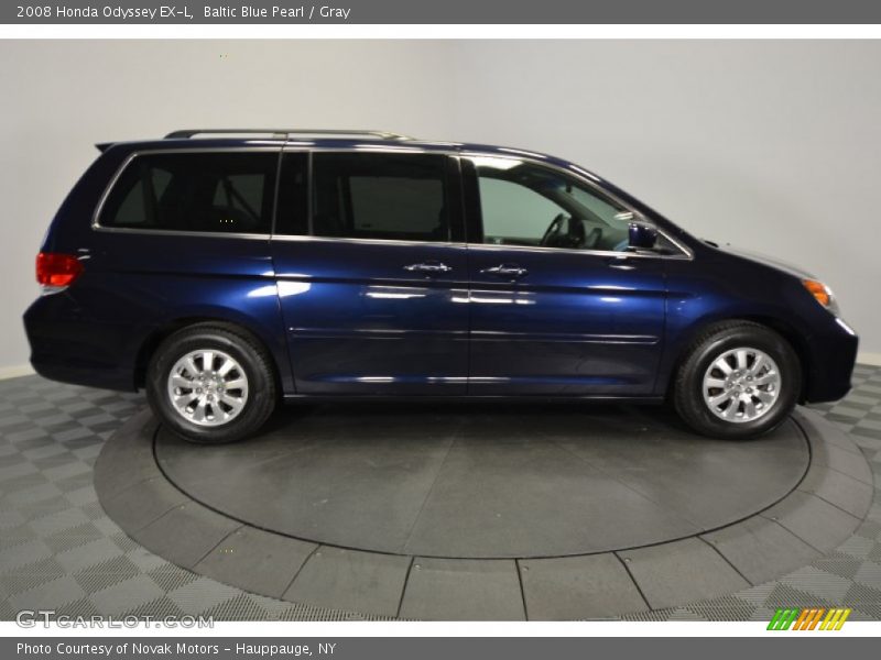 Baltic Blue Pearl / Gray 2008 Honda Odyssey EX-L