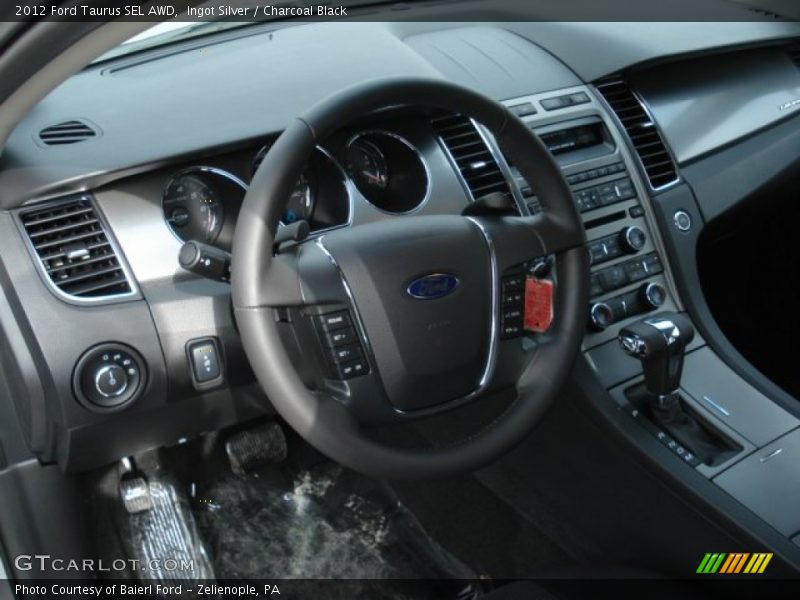 Ingot Silver / Charcoal Black 2012 Ford Taurus SEL AWD