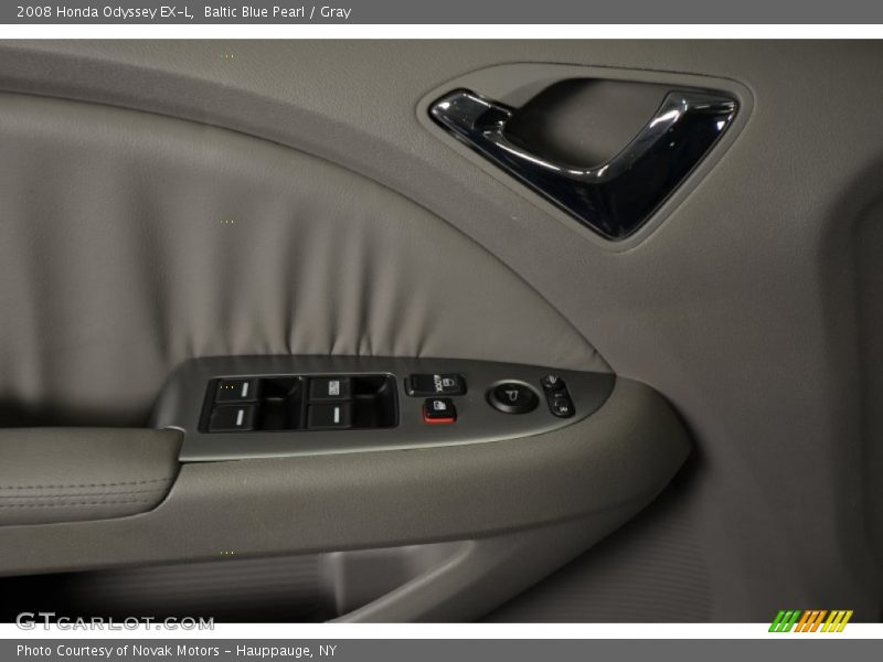 Baltic Blue Pearl / Gray 2008 Honda Odyssey EX-L