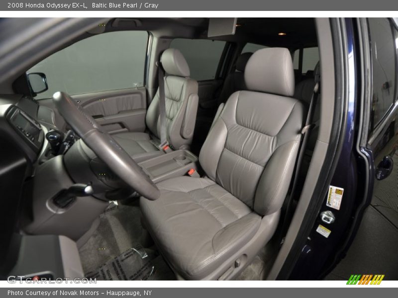 Baltic Blue Pearl / Gray 2008 Honda Odyssey EX-L