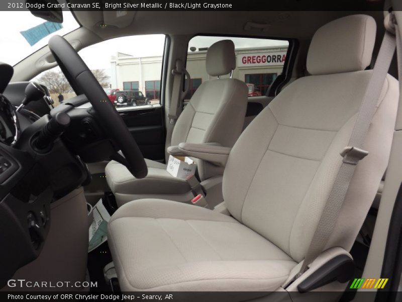 Bright Silver Metallic / Black/Light Graystone 2012 Dodge Grand Caravan SE