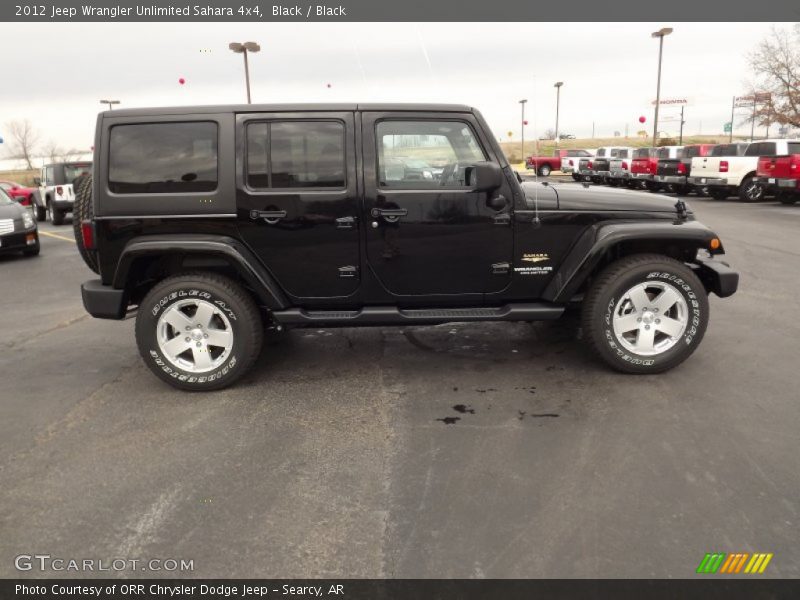 Black / Black 2012 Jeep Wrangler Unlimited Sahara 4x4