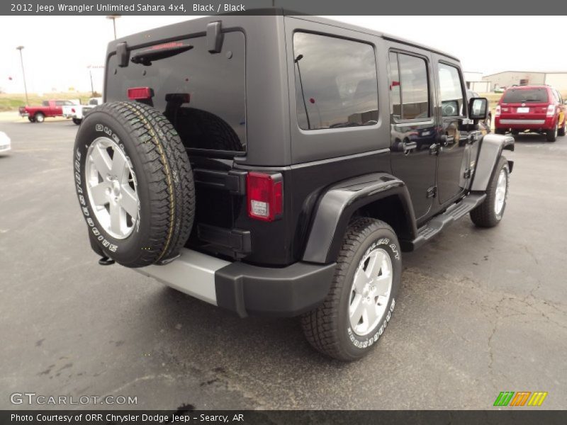 Black / Black 2012 Jeep Wrangler Unlimited Sahara 4x4