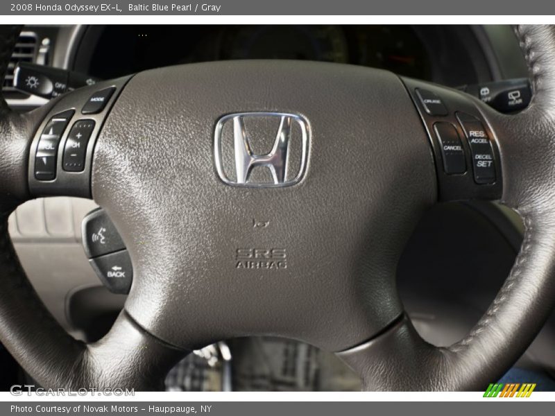 Baltic Blue Pearl / Gray 2008 Honda Odyssey EX-L