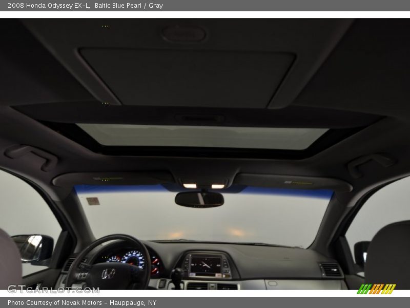 Baltic Blue Pearl / Gray 2008 Honda Odyssey EX-L