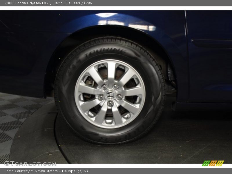Baltic Blue Pearl / Gray 2008 Honda Odyssey EX-L