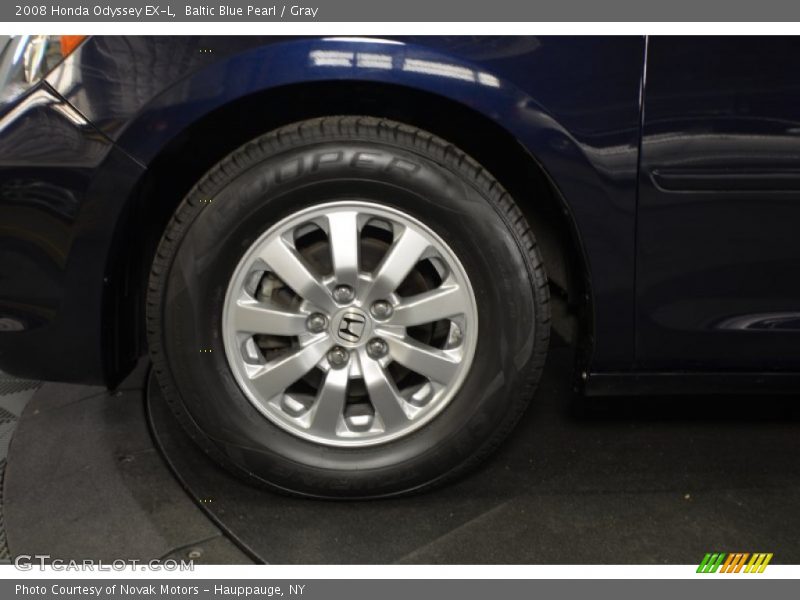 Baltic Blue Pearl / Gray 2008 Honda Odyssey EX-L