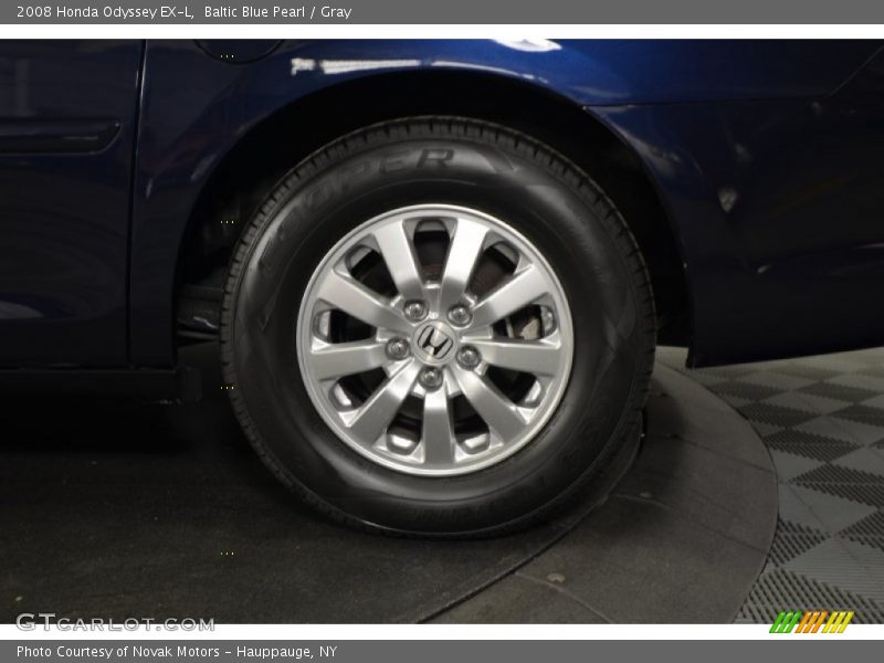 Baltic Blue Pearl / Gray 2008 Honda Odyssey EX-L
