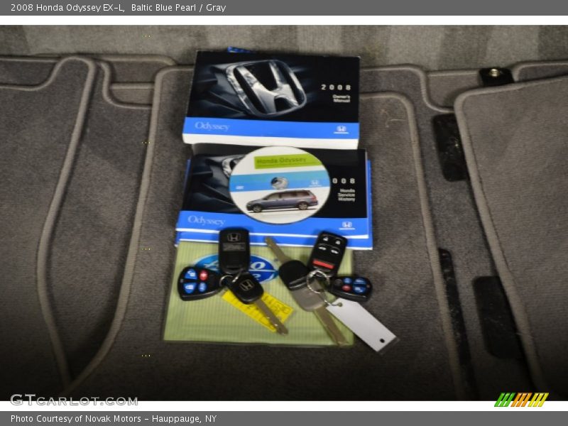 Baltic Blue Pearl / Gray 2008 Honda Odyssey EX-L