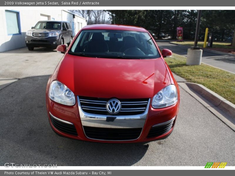 Salsa Red / Anthracite 2009 Volkswagen Jetta S Sedan