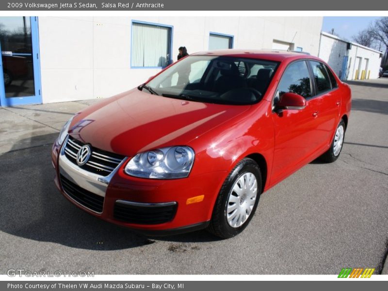Salsa Red / Anthracite 2009 Volkswagen Jetta S Sedan