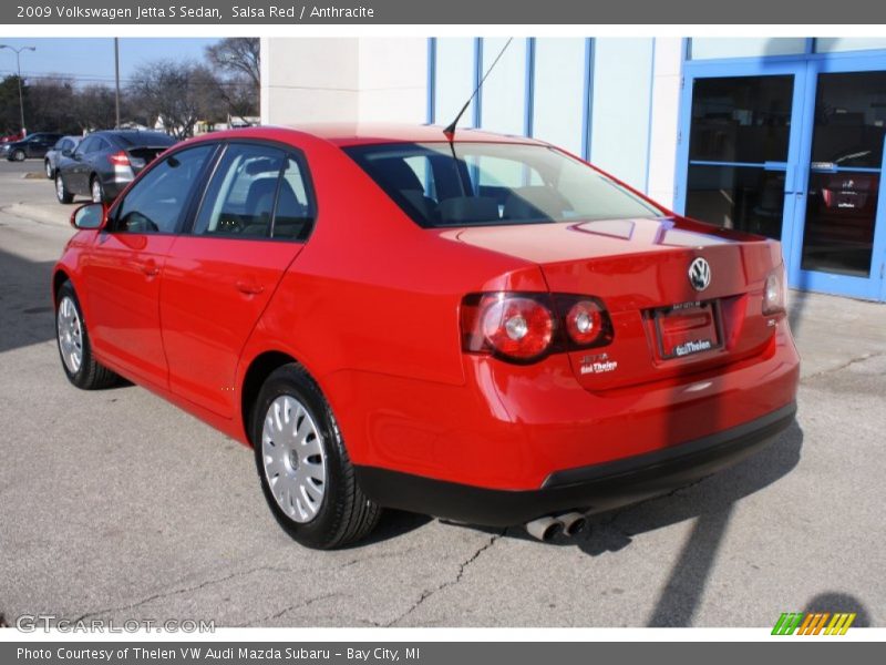 Salsa Red / Anthracite 2009 Volkswagen Jetta S Sedan