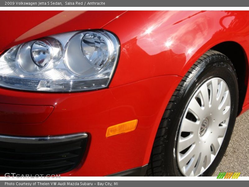 Salsa Red / Anthracite 2009 Volkswagen Jetta S Sedan