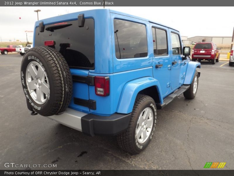 Cosmos Blue / Black 2012 Jeep Wrangler Unlimited Sahara 4x4