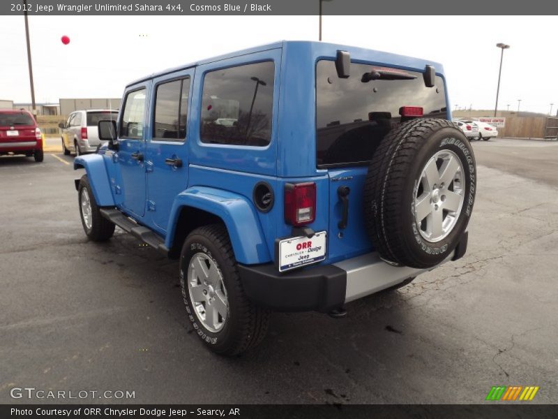 Cosmos Blue / Black 2012 Jeep Wrangler Unlimited Sahara 4x4
