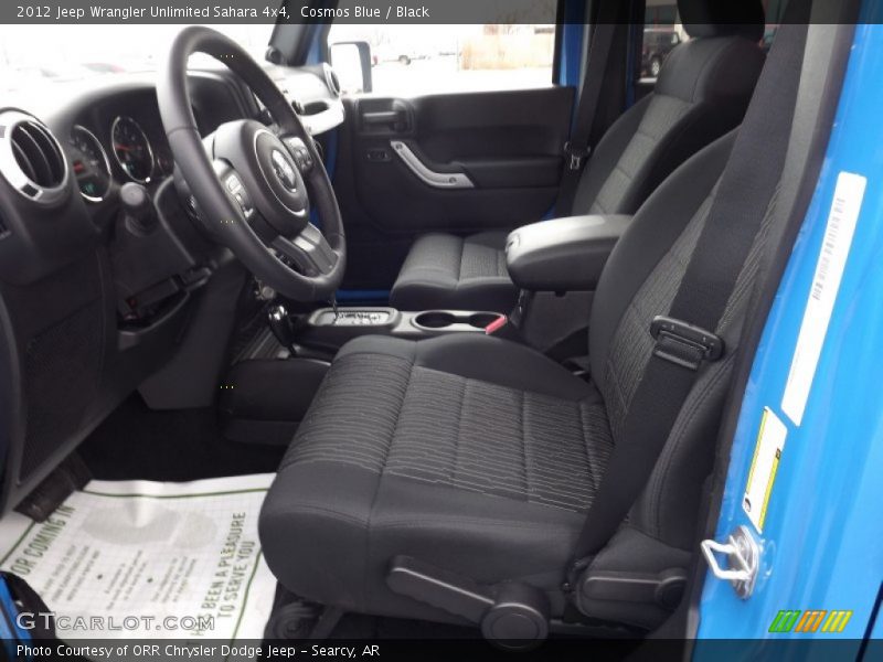 Cosmos Blue / Black 2012 Jeep Wrangler Unlimited Sahara 4x4