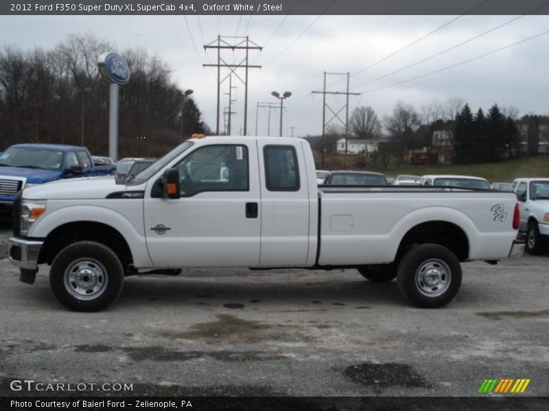 Oxford White / Steel 2012 Ford F350 Super Duty XL SuperCab 4x4