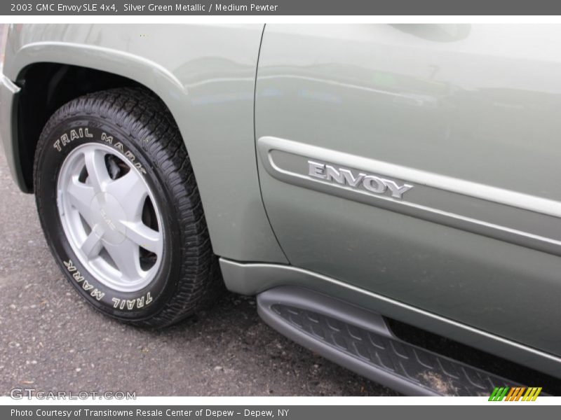 Silver Green Metallic / Medium Pewter 2003 GMC Envoy SLE 4x4