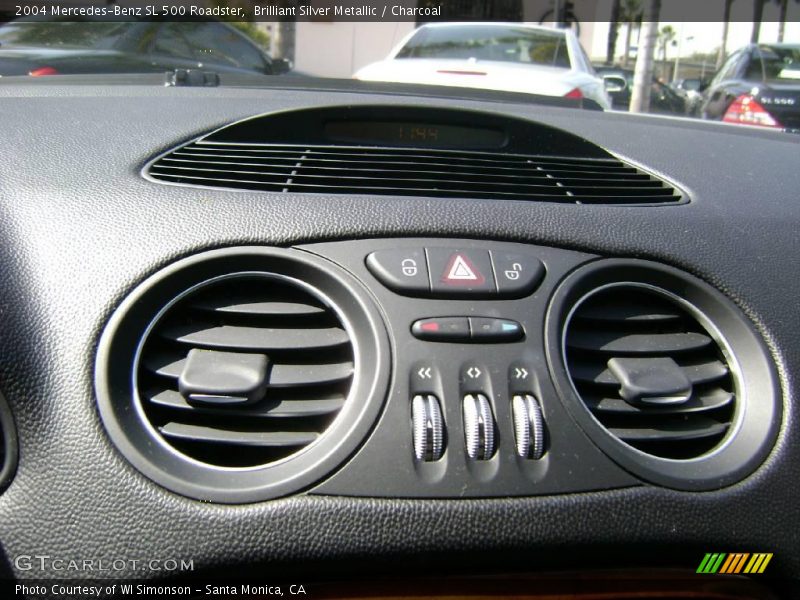Brilliant Silver Metallic / Charcoal 2004 Mercedes-Benz SL 500 Roadster