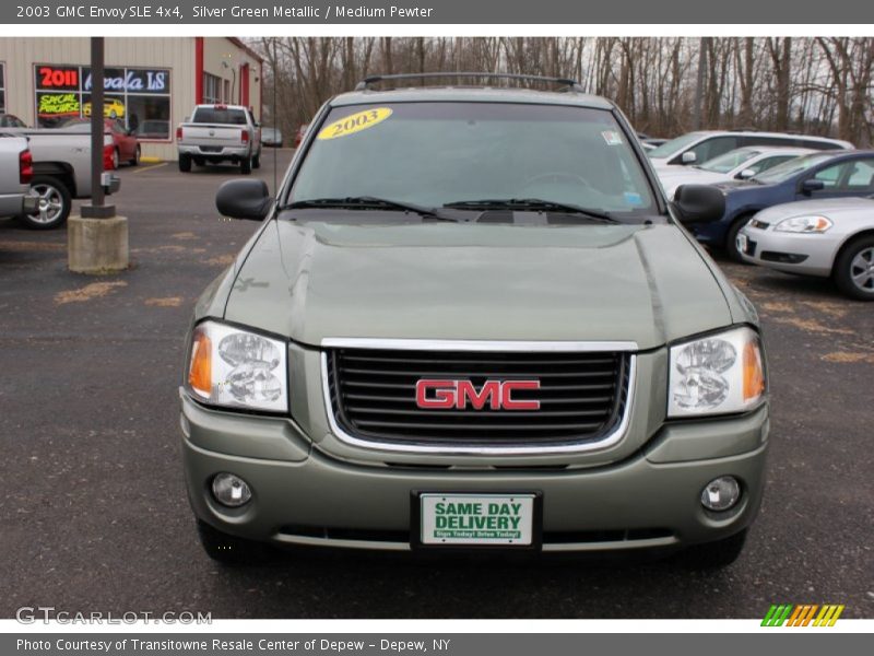 Silver Green Metallic / Medium Pewter 2003 GMC Envoy SLE 4x4