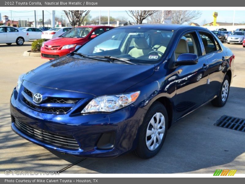 Nautical Blue Metallic / Bisque 2012 Toyota Corolla